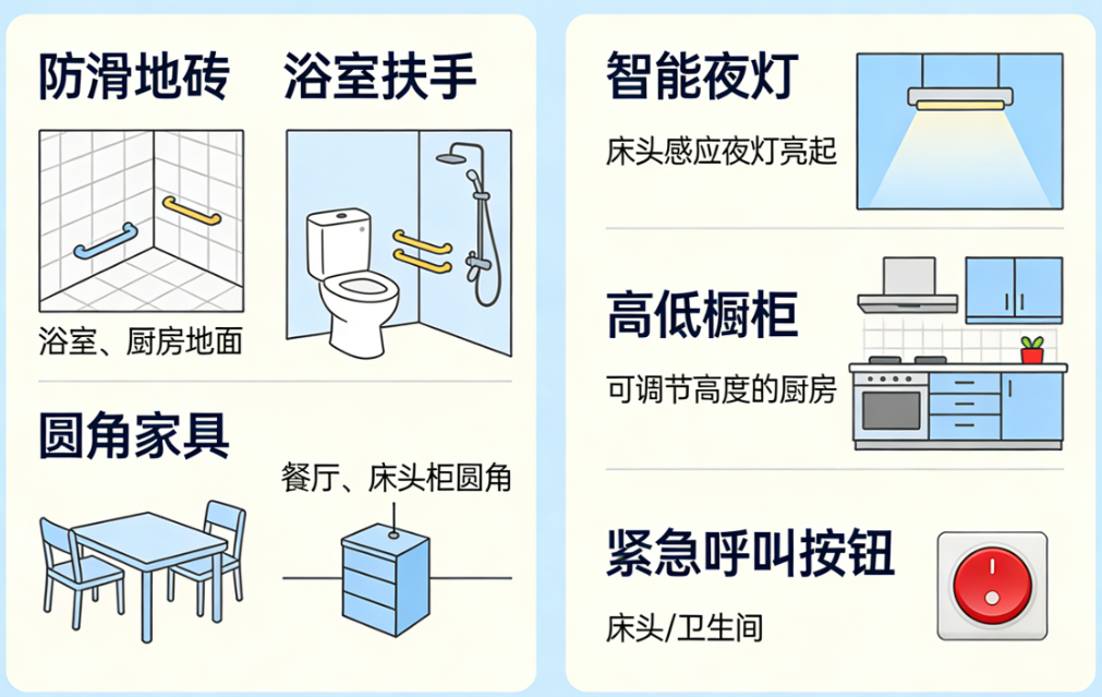 家庭适老化改造，这些细节不能漏 - 天津丰宁机电制品有限公司